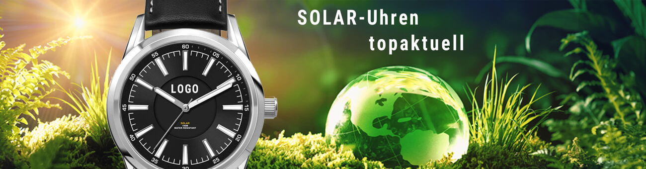 SOLAR Uhren mit Logo